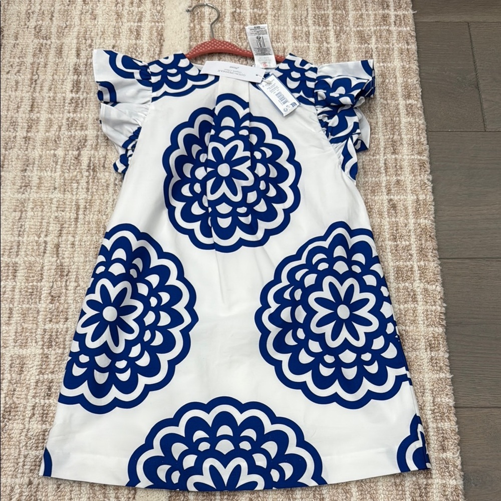 Jacadi Blue Flutter Sleeve Sundress